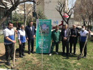 کاشت نهال توسط شرکت گروه مالی شهر به مناسبت روز درختکاری